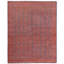 Wool Geometric Area Rug in Charcoal-70392905