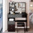 37" Middle Size Left Drawer Desktop Vanity Table With Cushioned Stool,Multi-Layer High Capacity Storage, Practical Fashionable Dresser-436913543