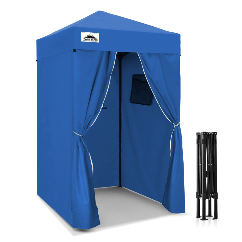 Flex Ultra Compact 4 pi. L 4 pi. Auvent en métal, Bleu ciel