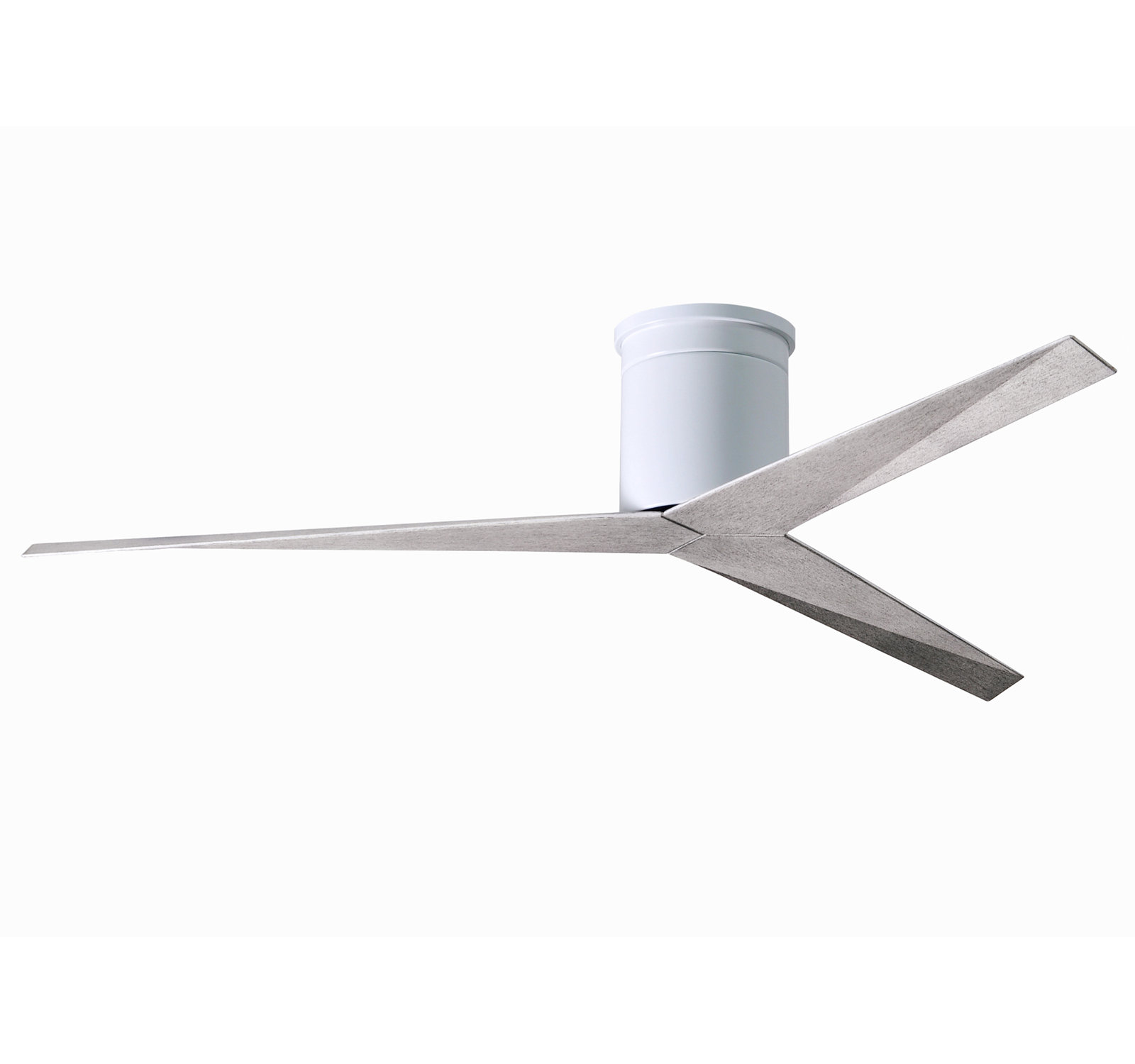 56'' 3 Blade Ceiling Fan, Barn Wood Tone, Gloss White