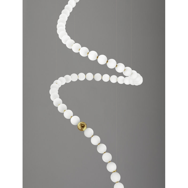 67 - Light Gold LED Cluster Pendant