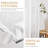 Feather Pattern Sheer Grommet Jacquard White Window Curtain Drapes (Set of 2)-1821619623