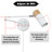 Industrial Swing Arm White Wall Lamp, Modern Vintage Adjustable Hanging Light for Bedroom