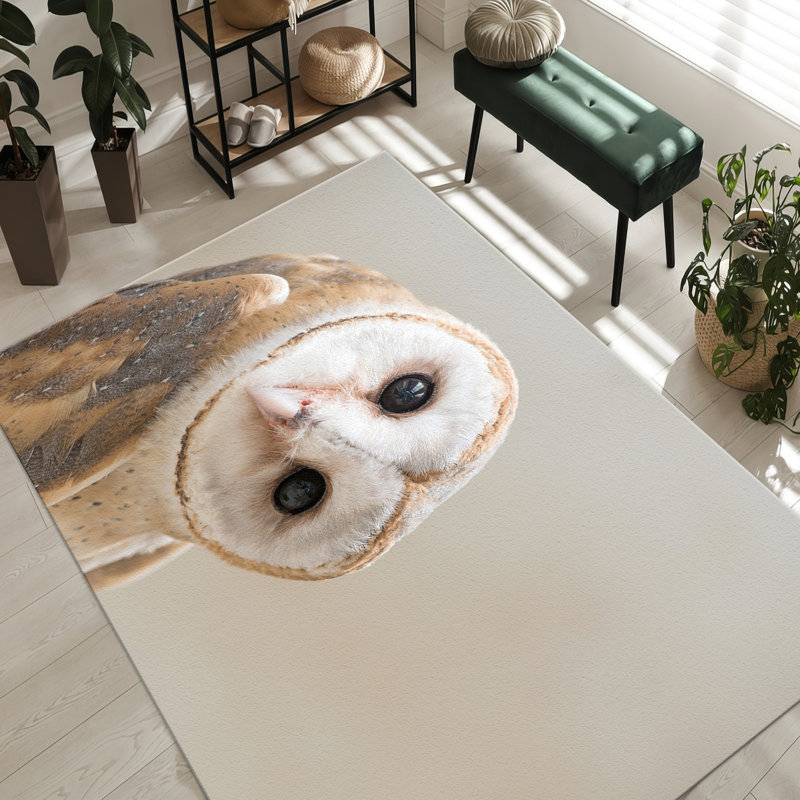Floral Pattern Luxurious With Pile Soft Printed Rug Ideal for Minimalist and Contemporary Home Decor, Rectangle 2' x 2'11"