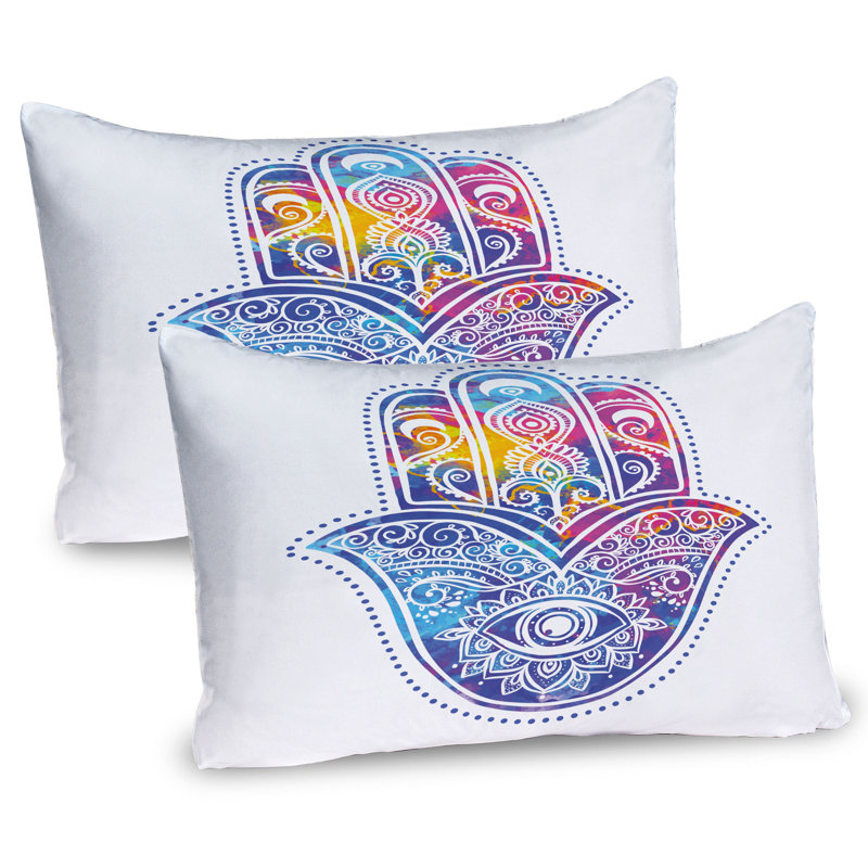 Ensemble de 2 taies décoratives Ambesonne Hamsa, H 20 po x l 26 po