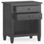 Carlton - Table de chevet - Noir