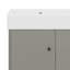 Meuble-lavabo mural moderne 21,6 po, armoire de rangement avec rangement à droite et porte à fermeture en douceur