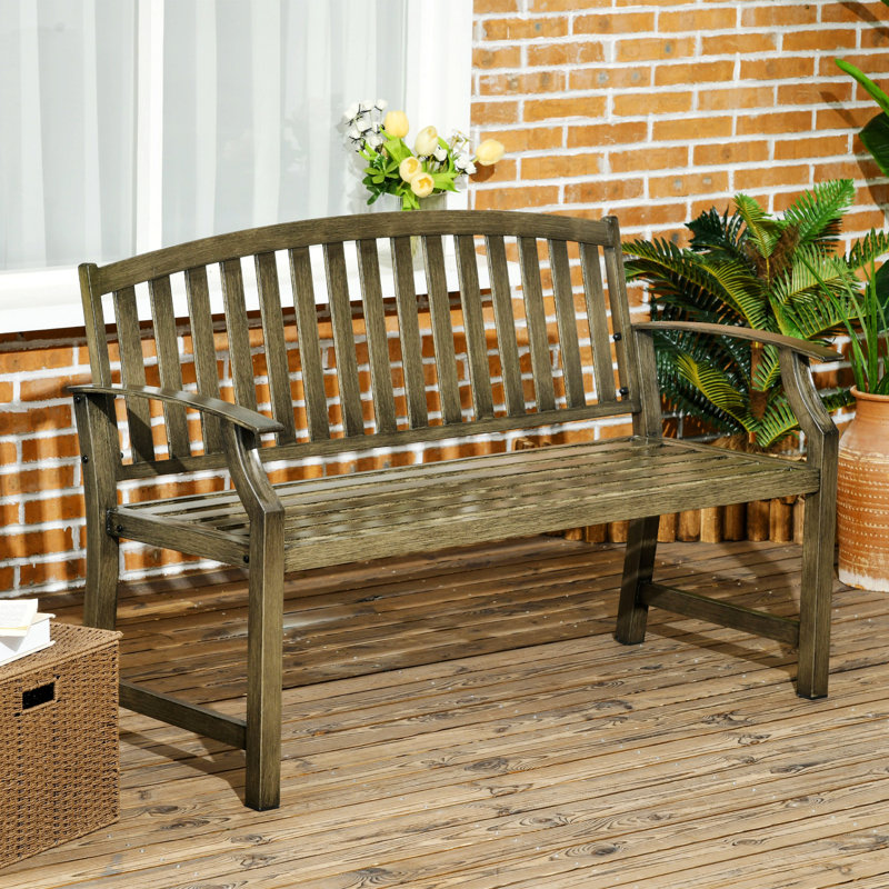 Banc, banc de jardin extérieur, banc en métal