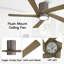 Ventilateur de plafond 48 po à 5 pales en bois massif avec ensemble d'éclairage et télécommande-1252599375-1275035812