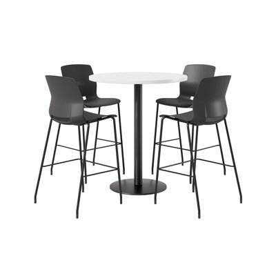 Ensemble repas pour 4 personnes à hauteur de bar