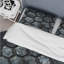 Ensemble de housse de couette gris métallique octogone - Glam-109145722