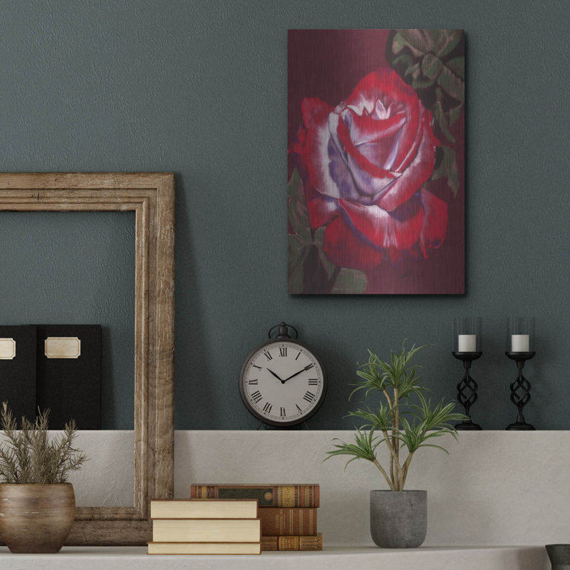 «Ruby» par Barbara Keith, art mural en métal, H 16 po x l 12 po