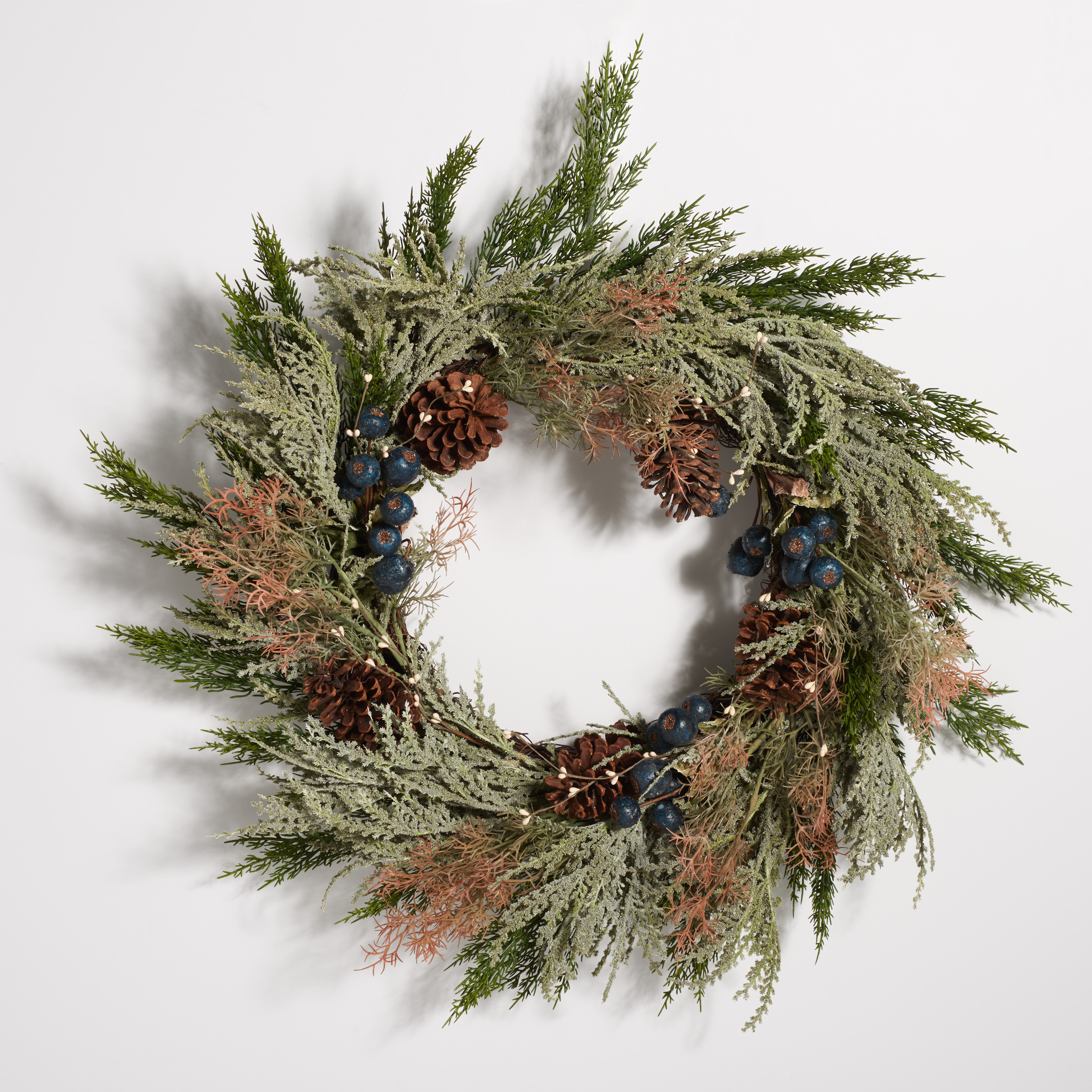 The Holiday Aisle® Pine 24" PVC Wreath | Wayfair