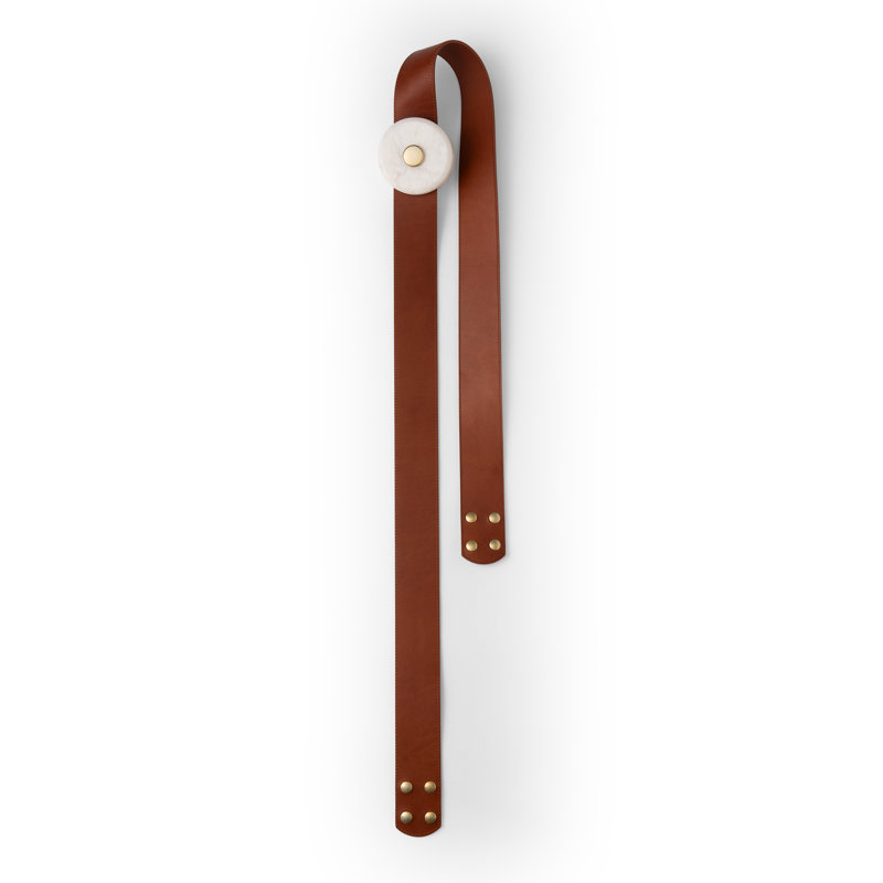 SNAPS Additional LED Module with Extension Strap - Leather, 24" H x 4" W x 2.6" D, White with Chestnut Leather