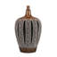 28.25" Tall Polyresin Table Lamp "Everly" With Brown Finish, White Shade