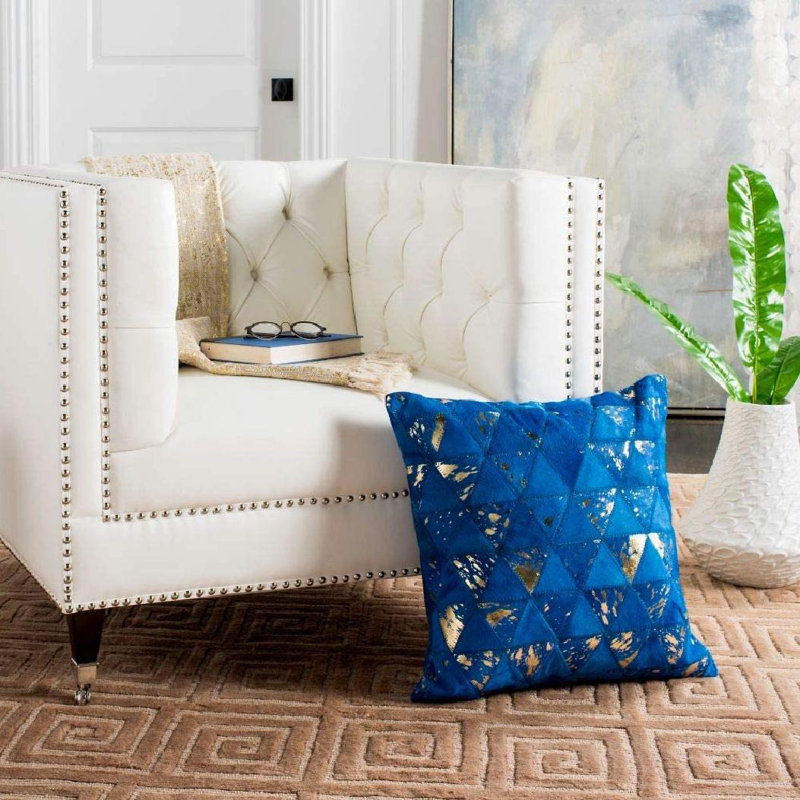 Geometric Reversible Throw Pillow