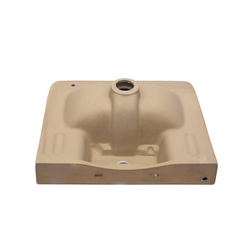 17" Wall-Mounted Single Bathroom Sink with Towel Rack