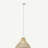 Bell-shaped bamboo pendant lamp
