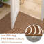 Tapis d'intérieur ultra-doux et lavable Modern Rhythm Melody Camel, 152 x 213 cm (5 x 7 pi), 350 g/m², à poils longs, pliable et imprimé, avec envers en TPR, idéal pour le salon, la chambre, la salle à manger et la décoration intérieure.