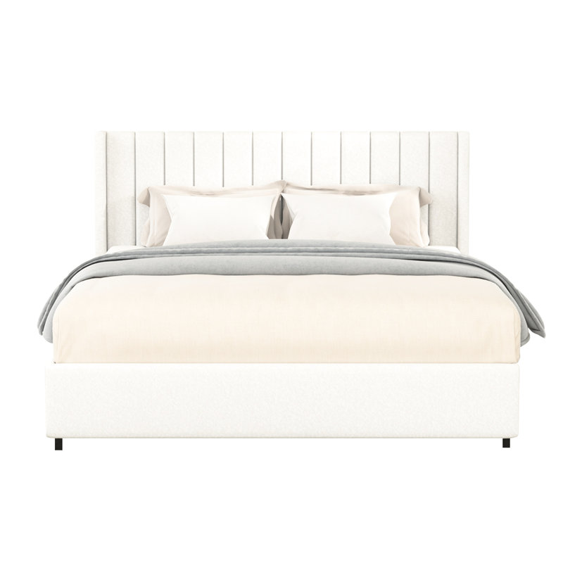 Aucun sommier tapissier requis avec système de tiroirs doublés de plastique et base rembourrée à 4 tiroirs Cozy Upholstery