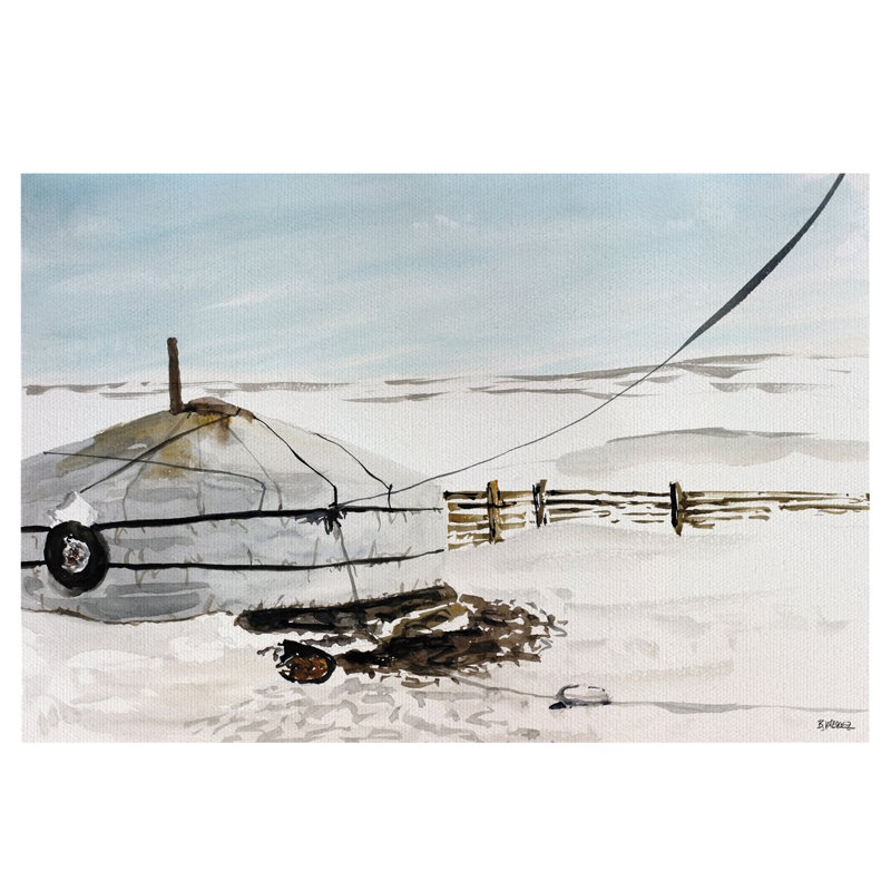 Ger by Bruno Vázquez - Wrapped Canvas Painting, 80cm H x 120cm W x 3cm D