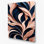 Abstrait floral 45, art mural gris en métal