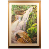Waterfall Painting by Marjorie Glick