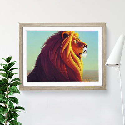 Fabulous Lion - Single Picture Frame Painting