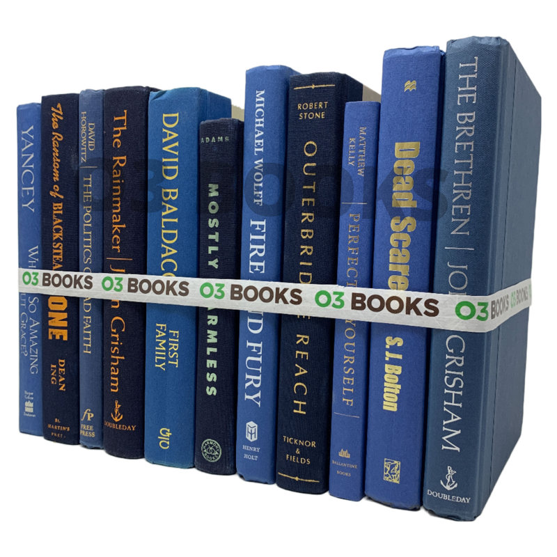 Ellisiv Entertainment Decorative Book, Blue