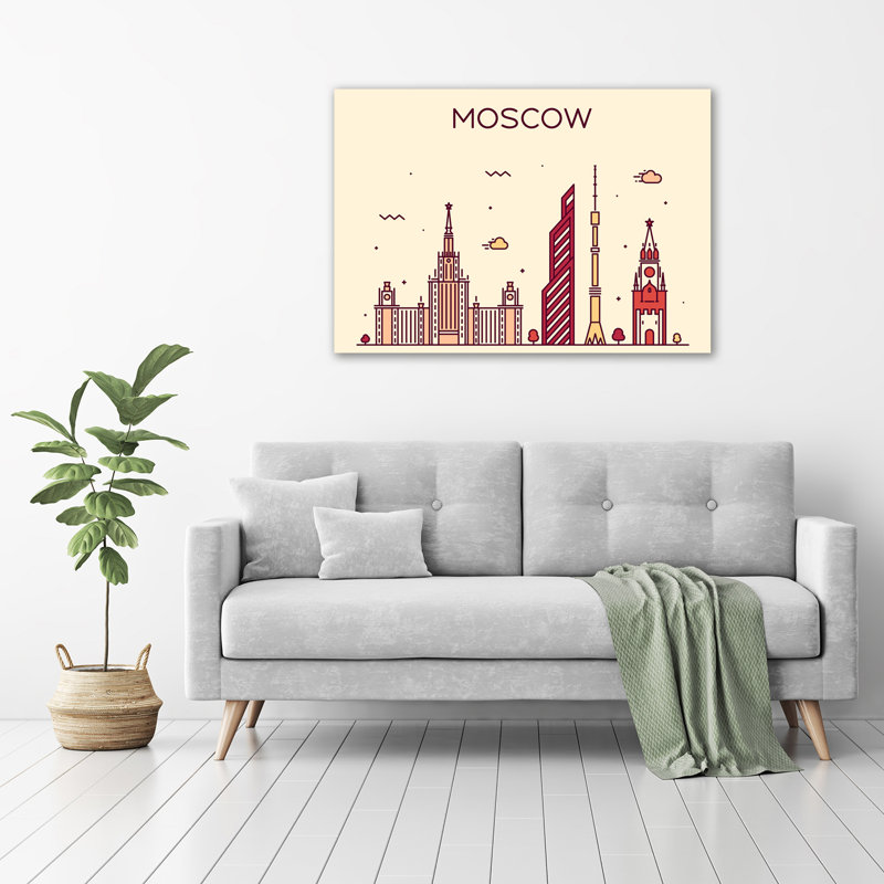 Moscow Buildings - Wrapped Canvas Print