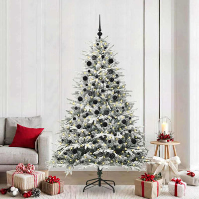 Artificial Pre-lit Christmas Tree with Ball Set
