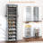 Vertical Shoe Rack Organizer With Dustproof Cover, 10-Tier Tall Shoe Storage Cabinet For Closet, Entryway, And Bedroom, Free Standing Shoe Shelf Holds 20-22 Pairs, Space-Saving Design-52585749