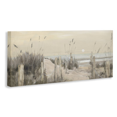 Art mural en toile White Moon Over Ocean par Patricia Pinto