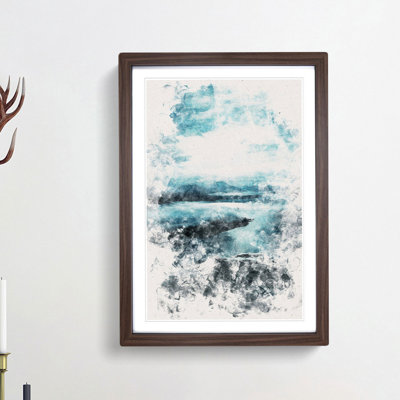 Aerial View of the Isle of Skye in Scotland - Framed Print