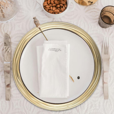 Striped Dinner Plate