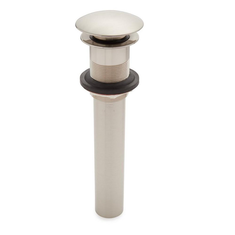 Mushroom Style Pop-Up Bathroom Drain 1.5", Polished Nickel