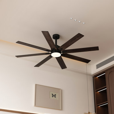 Ventilateur de plafond à DEL standard à 8 pales Anary avec télécommande et lumière