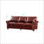 Canapé classique en similicuir de salon avec clous durables, pour une assise élégante et confortable-1232742248