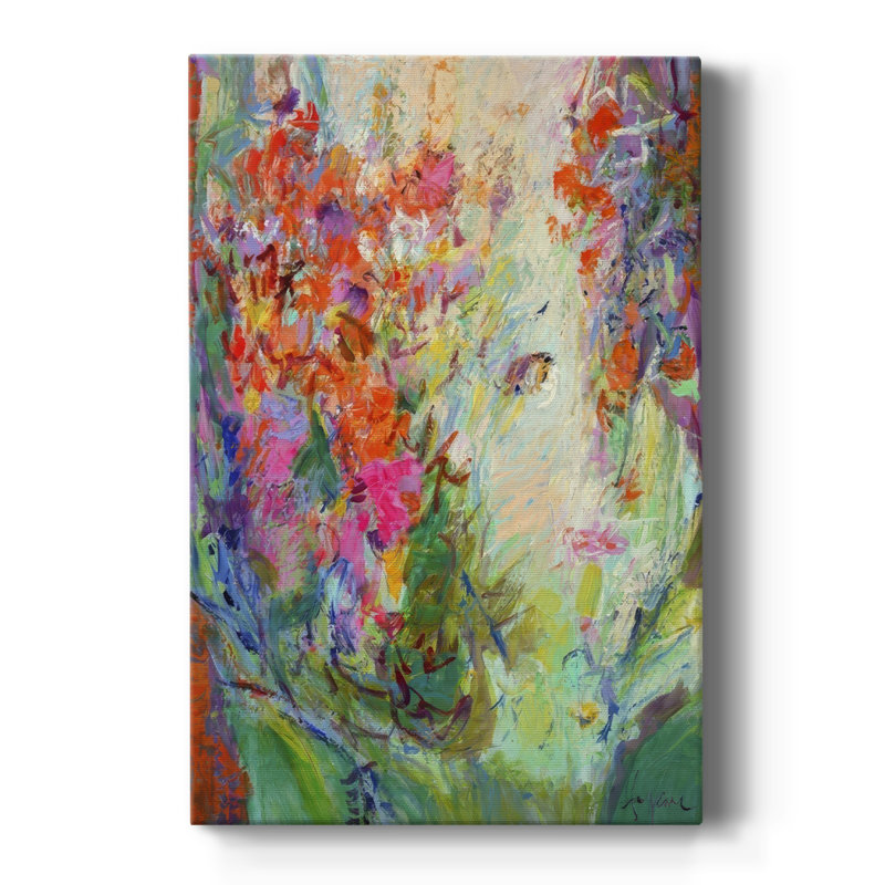 Bold Flourish II -Custom Wrapped Gallery Cavas