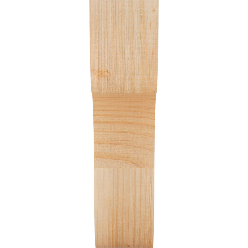 Corbeau Carmel, H 14 po x l 3,5 po x P 10 po, Sapin de Douglas, Lisse