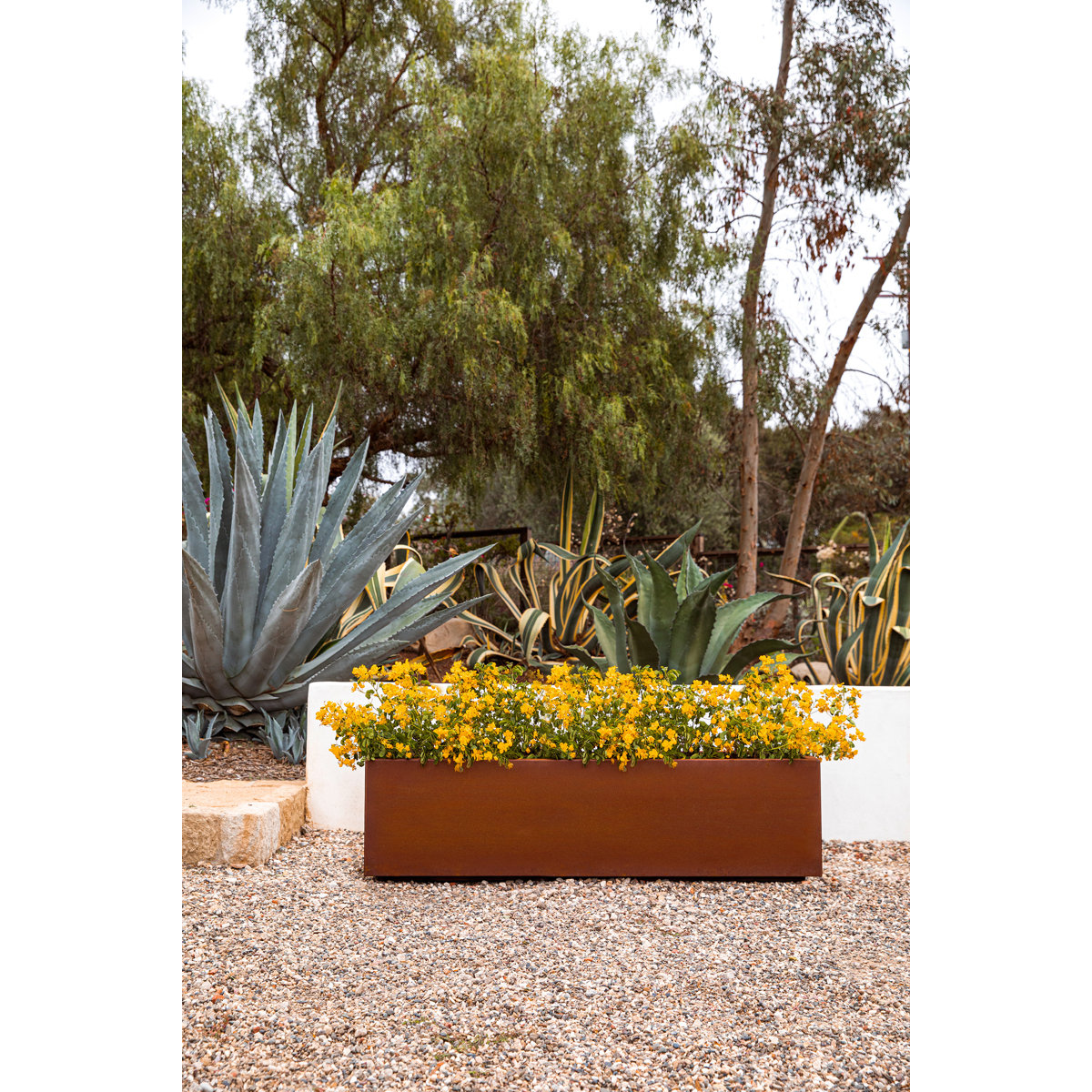 Corten Long Box Planter