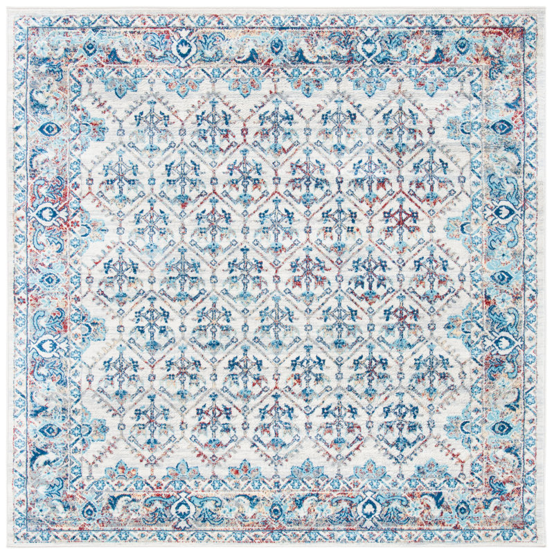 Tapis oriental performance Gizi, Carré 5 pi