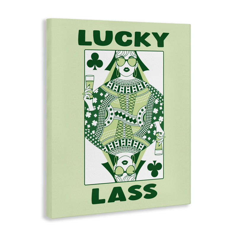 Carte Lucky Lass Club, conception par JJ Design House LLC, H 30 po x l 24 po