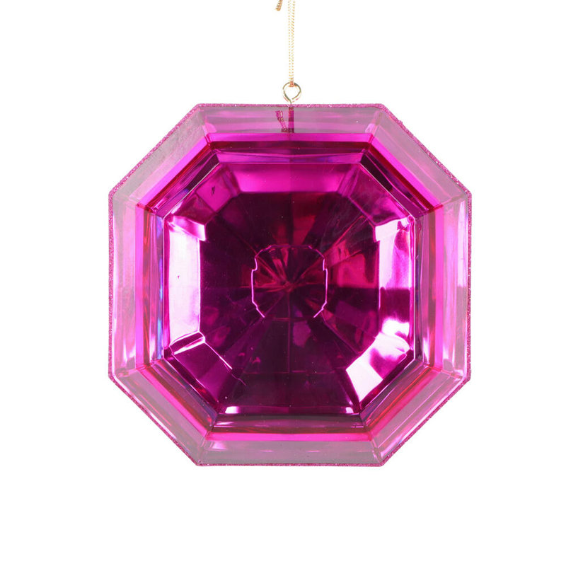 Ornement en forme de paillettes carrées de 6 po Melbeta The Holiday Aisle®., Rose