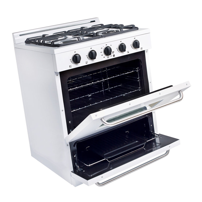 Gamme de gaz autoportante hors grille de 30 po 3,9 pi. cu., Blanc