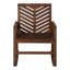 Chaise berçante d'extérieur en bois massif Harbison-1835770832