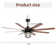 66 Inch Ceiling Fan With 6 Speed Wind 8 Blades Remote Control Reversible Dc Motor With Light