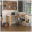 Bureau d'angle en L, bureau à domicile rotatif à 360 degrés avec tablettes de rangement, poste de travail de table d'écriture, érable-395810705