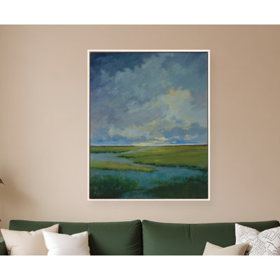 «Quiet Reflection White Floater Frame», art mural