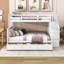Lit superposé simple sur 3 tiroirs avec tablettes Goldean par Harriet Bee-1448756141